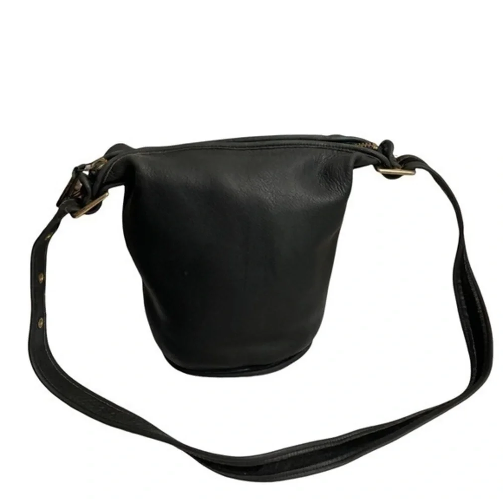 Coach Bucket Duffle Helen Legacy Feed Vintage 9953 Black Leather Bag